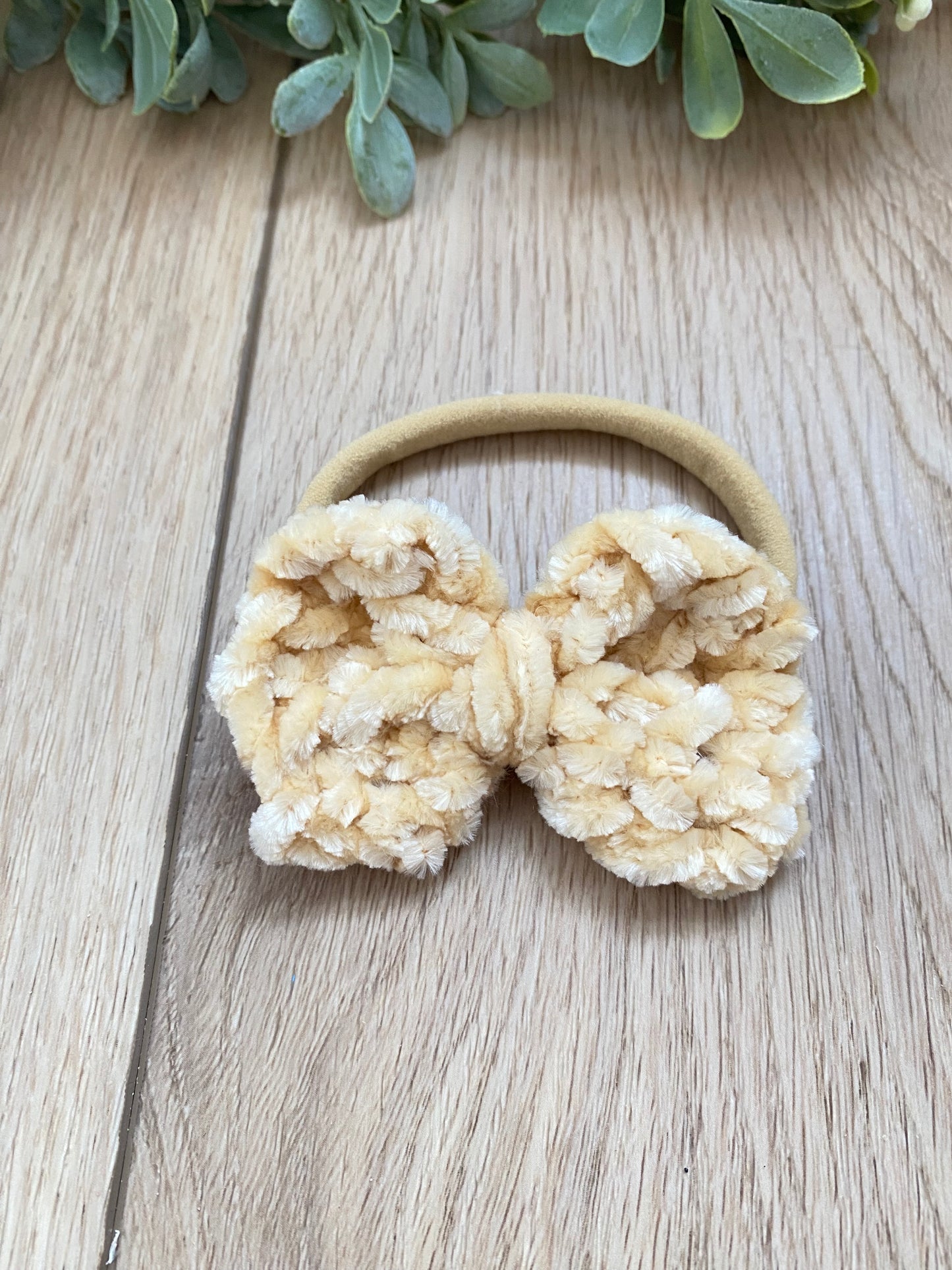 Velvet Headband Bows