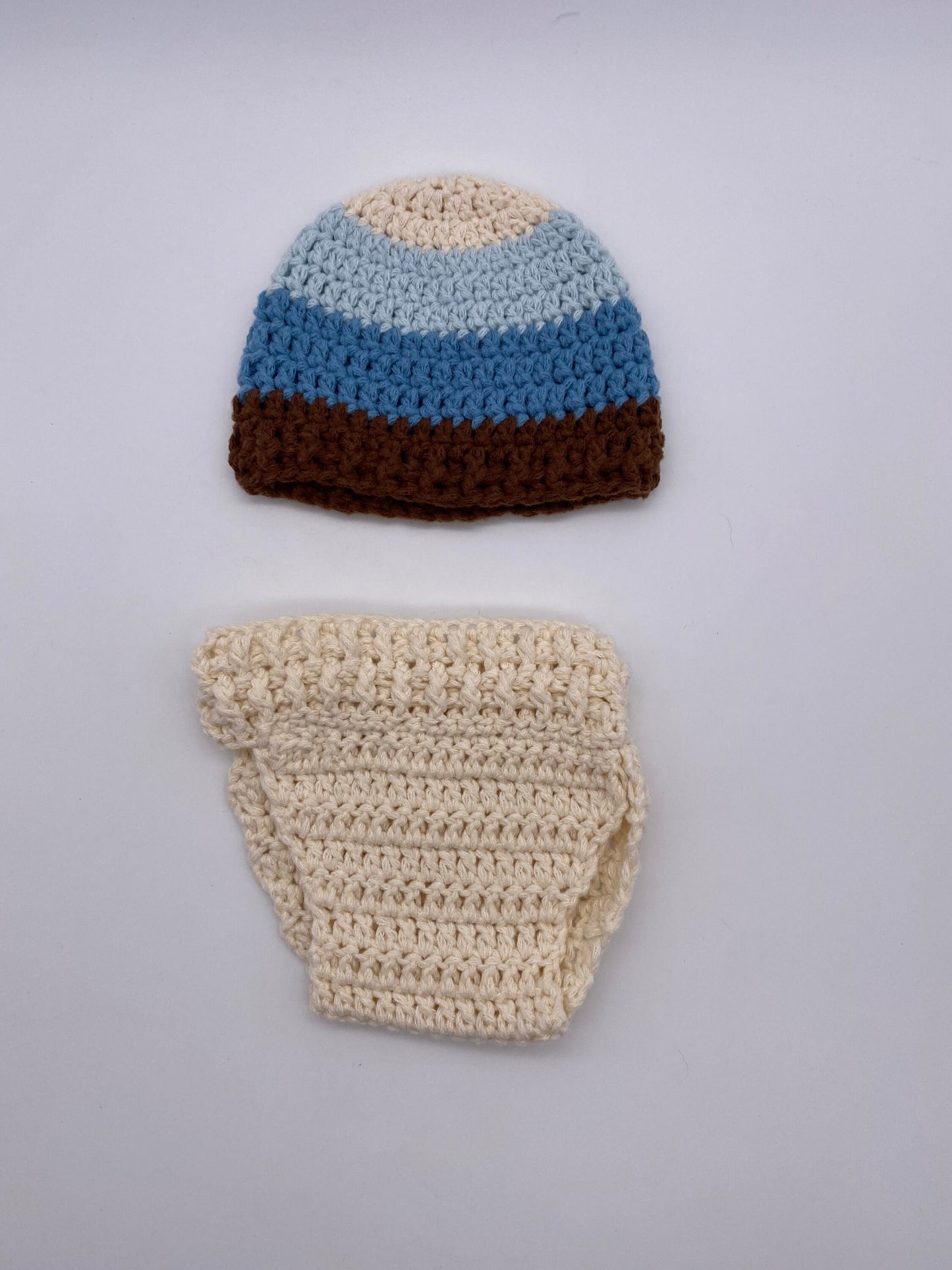 Newborn Striped Cap Set