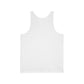 Pride Hearts Unisex Jersey Tank Top, LGBTQ+ Apparel, Summer Style, Rainbow Love, Gift for Pride Month, Casual Wear