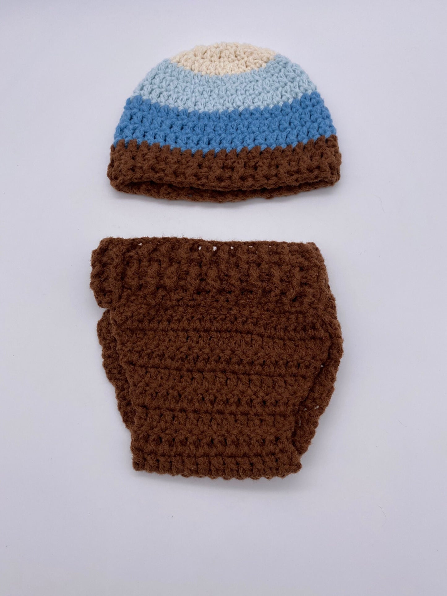 Newborn Striped Cap Set