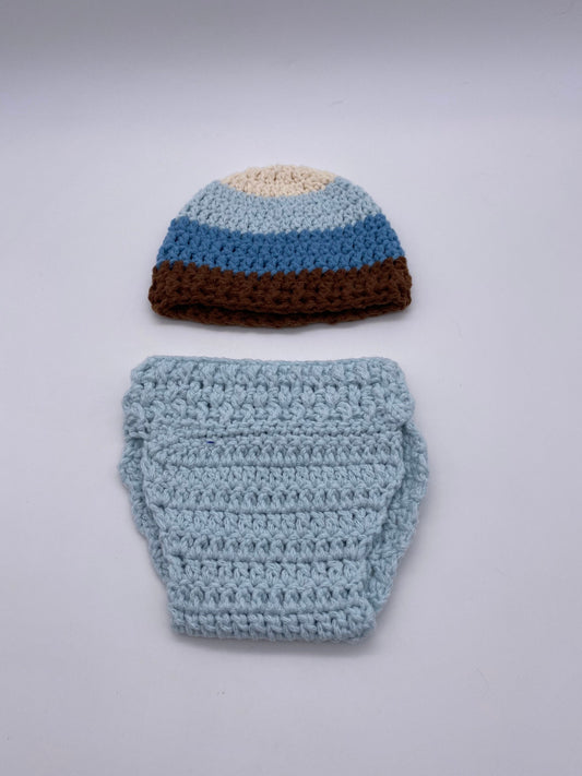 Newborn Striped Cap Set